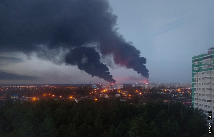 В Подольске на складе Ozon произошел пожар
