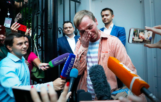 Иван Голунов вышел на свободу