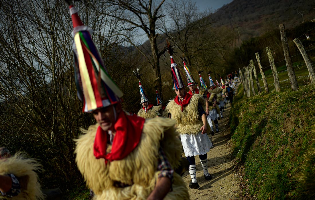 Традиционный карнавал басков в испанской провинции Наварра