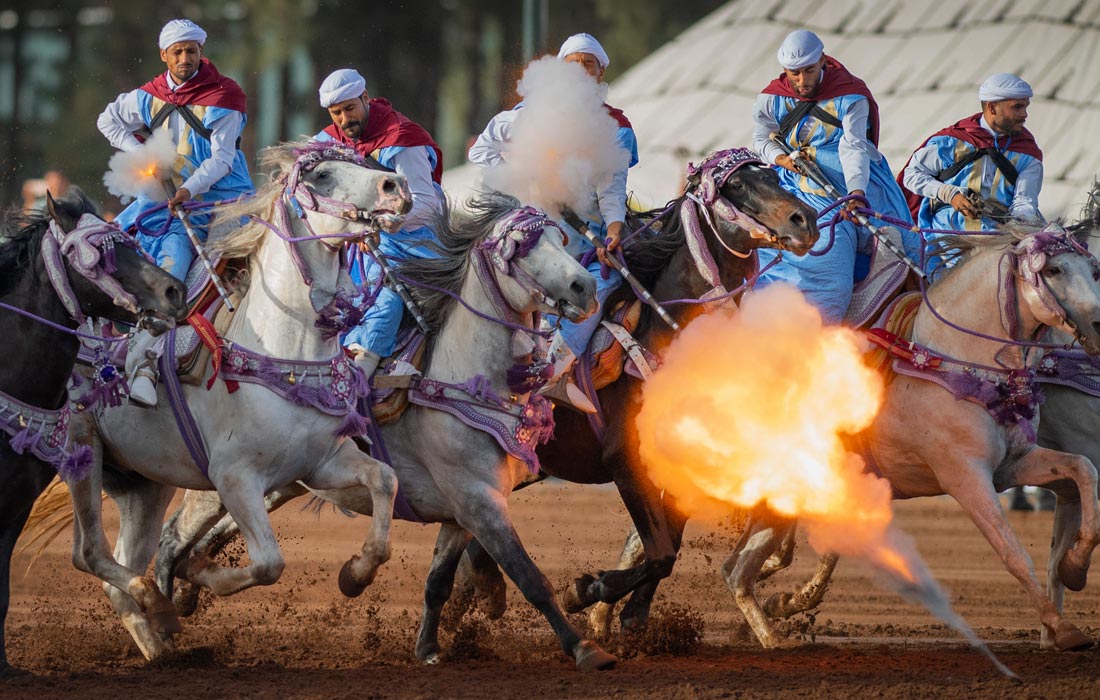 Турнир по традиционным видам конного спорта в Рабате, Марокко
