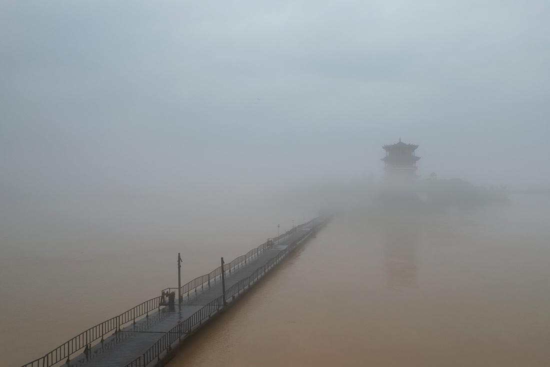 Паводок в округе Жунган в городе Лючжоу, провинция Гуанси, Китай