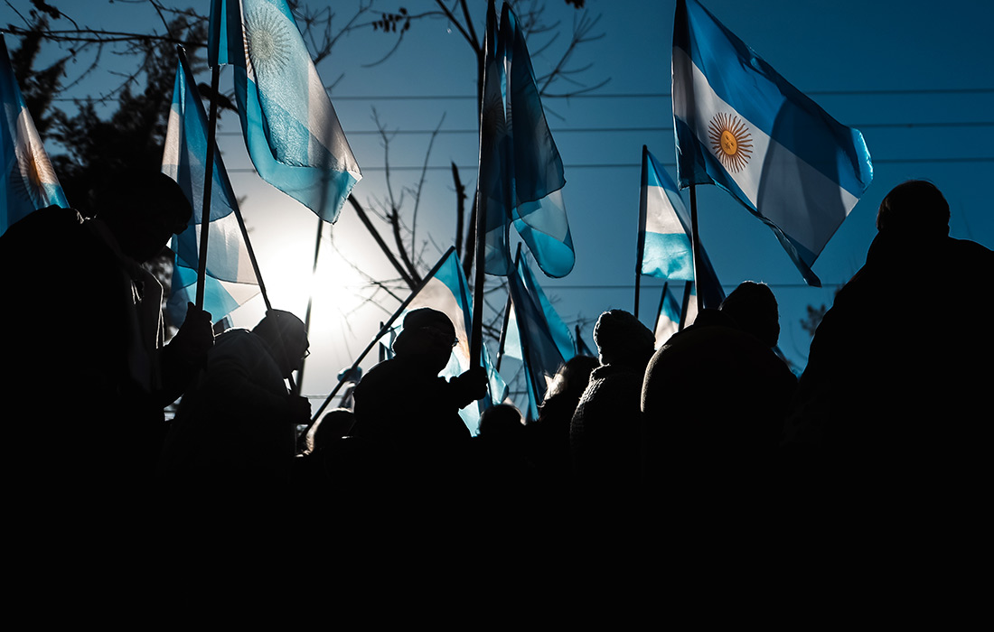 Мероприятие в память о Хуане Доминго Пероне (президент Аргентины в 1946-1955 гг. и 1973-1974 гг.) в Сан-Винсенте, Буэнос-Айрес
