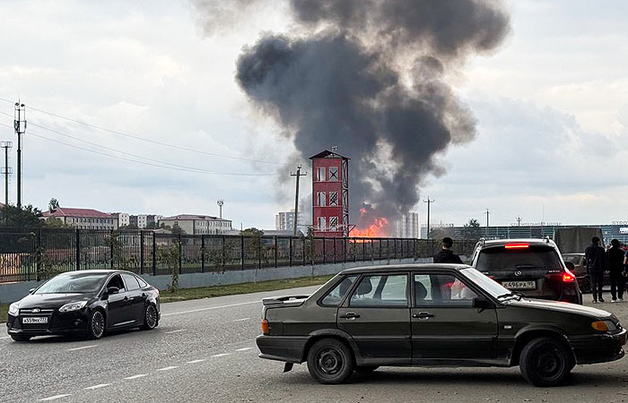 Несколько человек пострадали при взрыве на АЗС в Грозном0